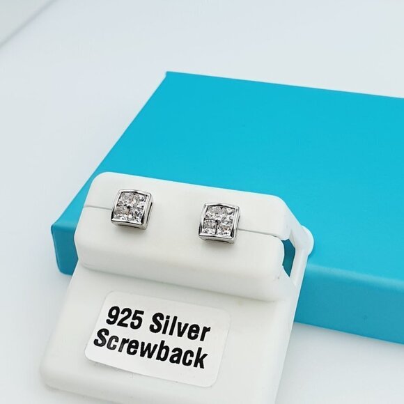"925 Sterling Silver CZ Beautiful Earrings for Women, 1USPAR4198 - Picture 9 of 11
